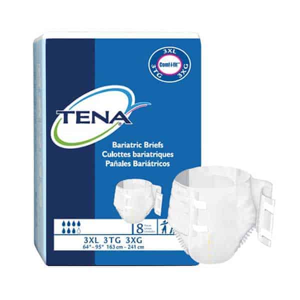 TENA Bariatric Briefs 3XL-Large Adult Diapers