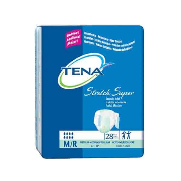 Tena Super Adult Briefs With Tabs